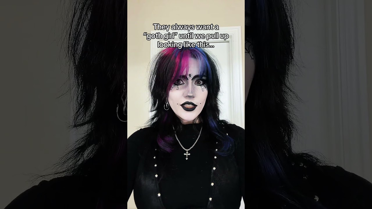 They Want Goth Girl Until We Look Like This🙄 #goth #gothgirl #tradgoth #gothic #real #relatable