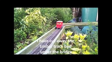 Hooray! First full loop of track on garden railway!