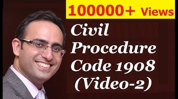 CPC 1908 [Video-2] - Aim & Scope of Civil Procedure Code 1908