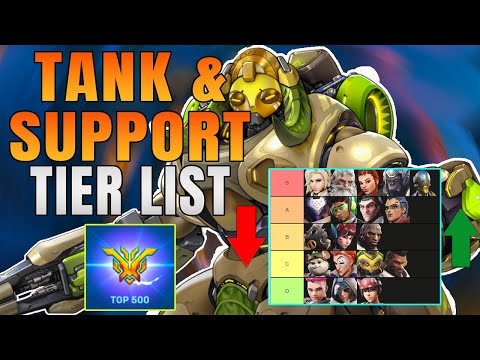 NEW Season 2 TANK and SUPPORT Tier List MID PATCH Best and Worst Heroes | Overwatch 2 Guide