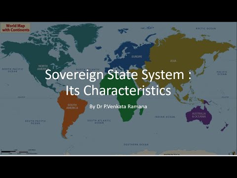 Sovereign State System Its Characteristics