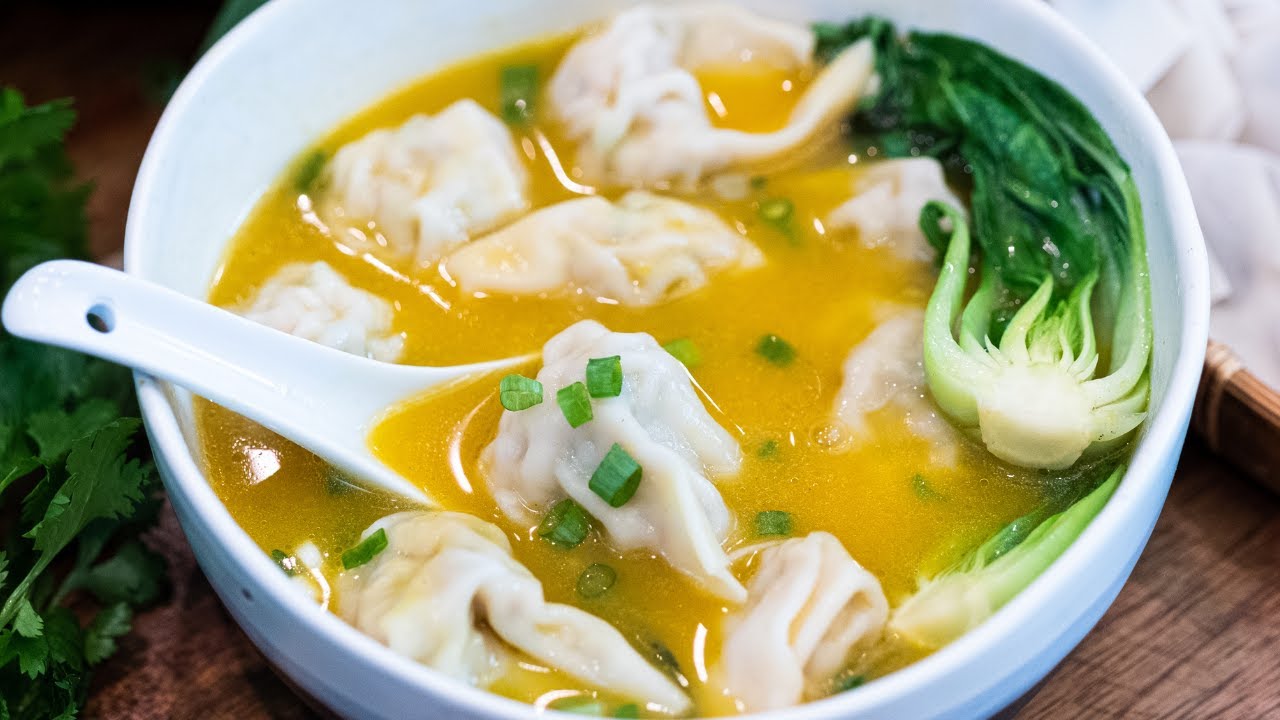 BETTER THAN TAKEOUT - Easy Wonton Soup Recipe | Souped Up Recipes