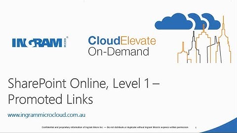 Using SharePoint Online Promoted Links