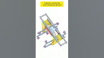 Centering and Clamping Device #mechanical #mechanism #engineering #cad #fusion360 #solidworks
