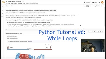 Python Tutorial #8: While Loops