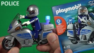 PLAYMOBIL POLICE - Bike / Motorcycle (with flashing light)