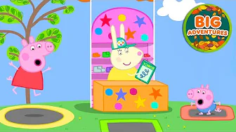 Peppa Pig's BIG Trampoline Park Adventure! 🤩Peppa & George: Outdoor Fun | Cartoon for Kids | 48 Mins