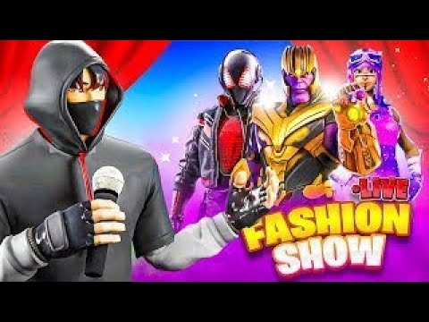 🔴 REAL FORTNITE FASHION SHOW LIVE (WIN=GIFTLIST)! SKIN CONTEST l CUSTOM MATCHMAKING