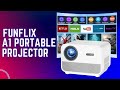 Funflix a1 portable smart projector  get this projector  easy setup out of the box