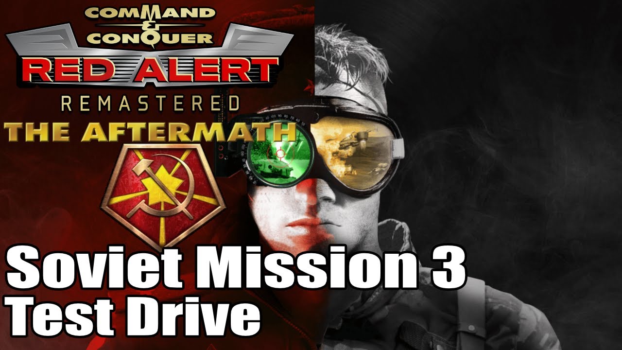 C&C: Red Alert Aftermath Remastered Soviet Mission 3 - Test Drive (Non-Commentary) (4K)