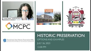July 26, 2023 - Planning Smarter: Historic Preservation Opportunities - Event Webinar