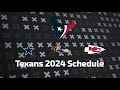 Texans 20242025 schedule release all opponents for next season