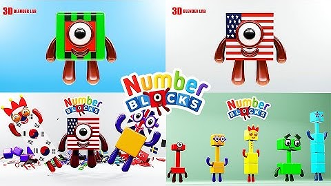 NUMBERBLOCKS Quadparison Part 85 | 3D Blender Lab