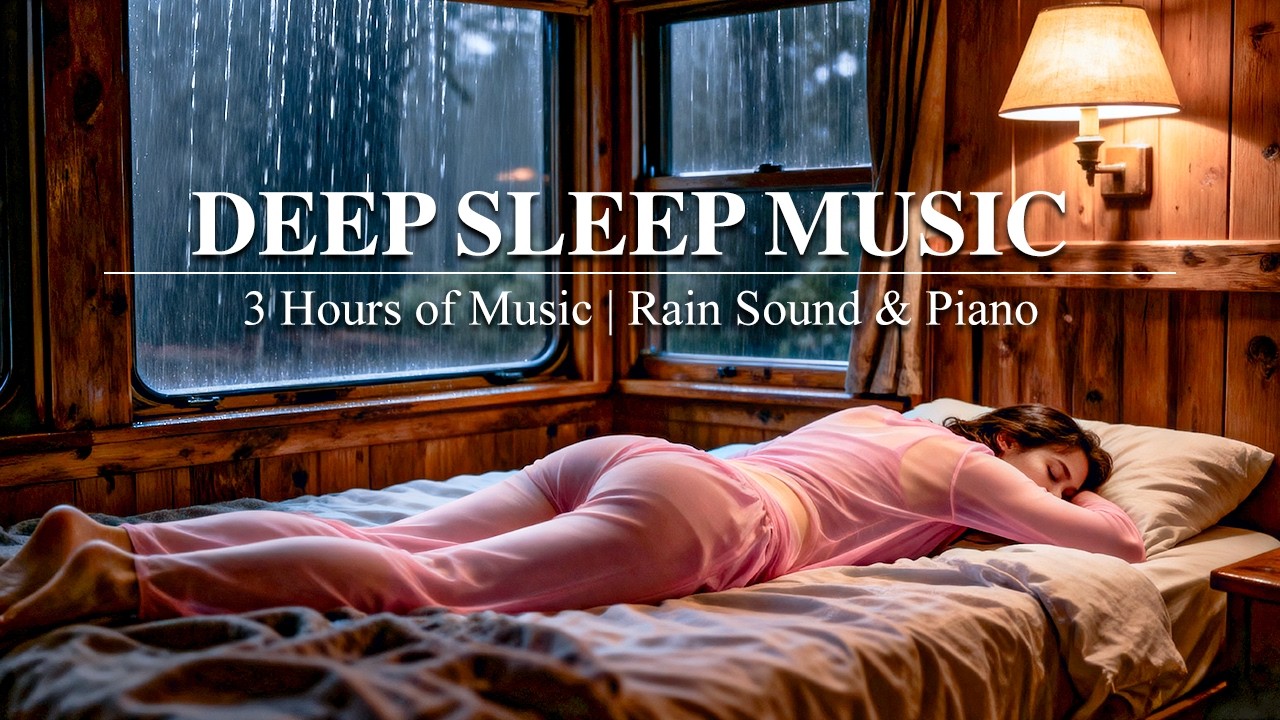 Gentle Rain and Relaxing Music for Insomnia – Reduce Stress and Improve Sleep Quality