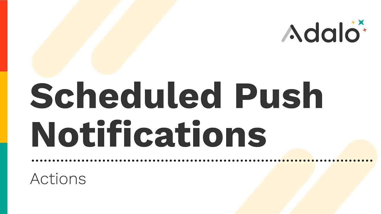Scheduled Push Notifications