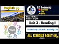 Class 10 English Unit 3 Reading II | A healthy died for a healthy life
