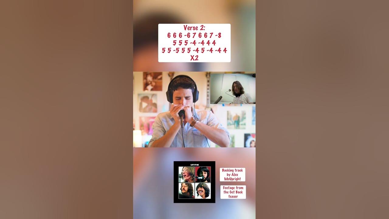 Beatles Let It Be Harmonica TABS 🐞 YouTube