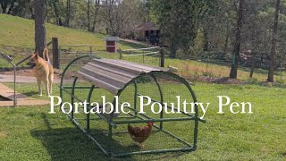 Portable Poultry Pen - Full DIY Video - Chicken Run - Made Out of PVC Pipe and Fittings