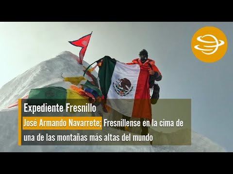 José Armando Navarrete; Fresnillense en la cima de una de las montañas más altas del mundo