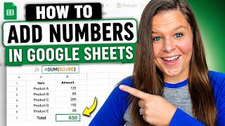 How to Add Numbers in Google Sheets Using SUM Formula