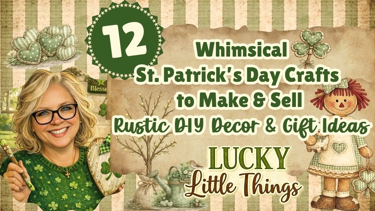 12 Whimsical ☘️ St. Patrick's Day Crafts to Make & Sell || Rustic DIY Decor & Gift Ideas