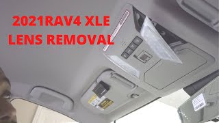 2021 RAV4 XLE | How I remove Map Light Lenses