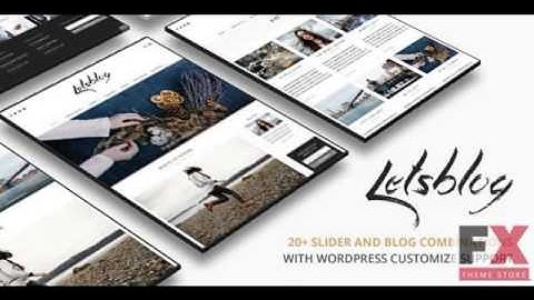 Preview Lets Blog Responsive Blog WordPress Theme TFx
