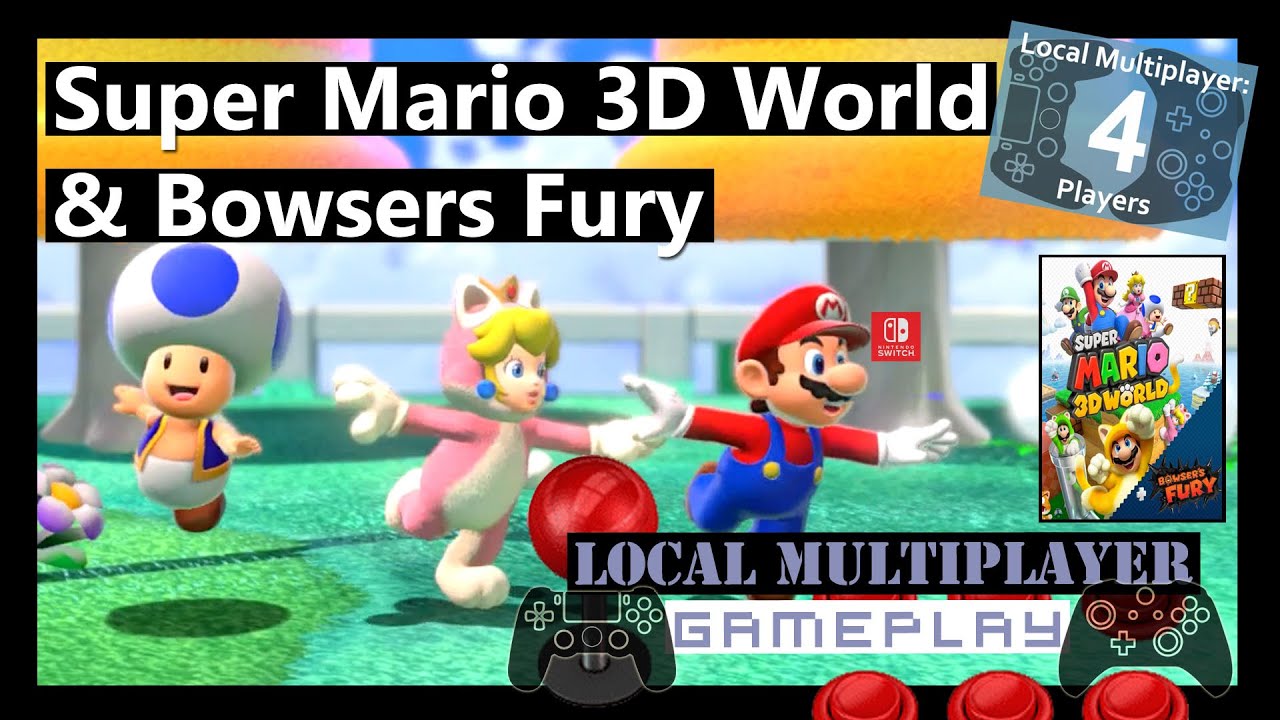 Mario Brothers Super Mario 3d World Switch Local Multiplayer - Main Image