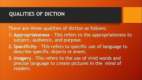 Creative writing Module 2 Diction
