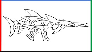 How To Draw Free Fire Scar Megalodon Alpha Gun step by step for beginners screenshot 3