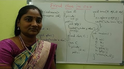 CPP || Friend Class in C++ || CPP Both in Telugu and English || Telugu Scit Tutorials