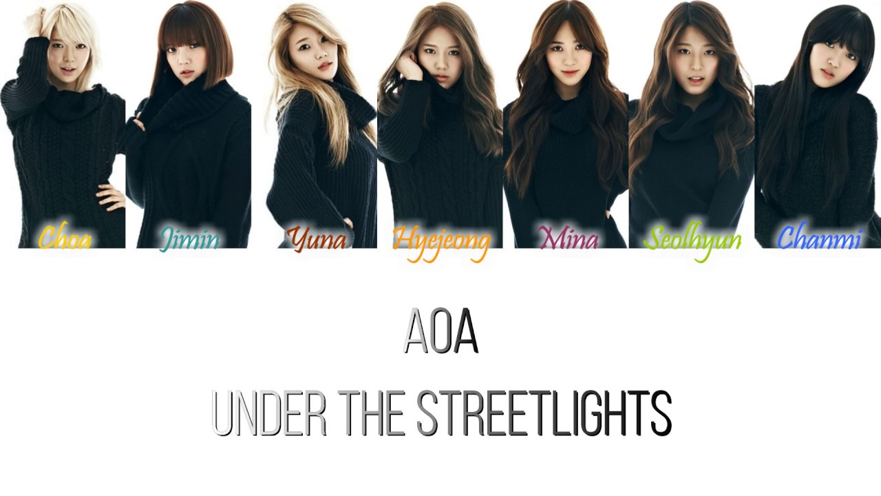 AOA (에이오에이) - Under The Streetlights 가로등 불 아래서 Han/Rom/Eng Color Coded Lyrics
