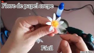 Como haces flore de papel crepe muy fácil