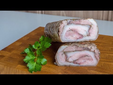 Video: How To Make A Pork Knuckle Roll For A Festive Table