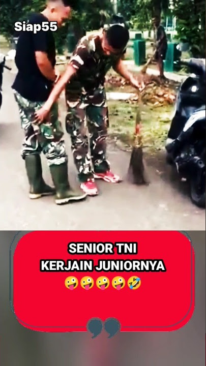 SENIOR TNI KERJAIN JUNIORNYA #tni #shortvideo #kopassus #viral #siap55