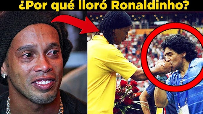 EL DÍA QUE MARADONA HIZO LLORAR A RONALDINHO - YouTube
