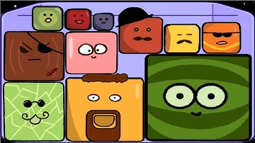 Cube Watermelon Game 2D - Level Up Fruits Merge Blocks ASMR Gameplay (Suika Game Balls 2048)