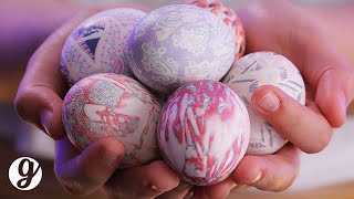 Celebrity Dying Easter Eggs with Old Silk Ties | GRATEFUL Wealth