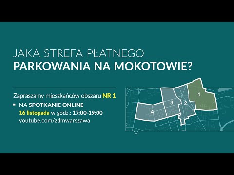 JAKA STREFA PŁATNEGO PARKOWANIA NA MOKOTOWIE? OBSZAR 1