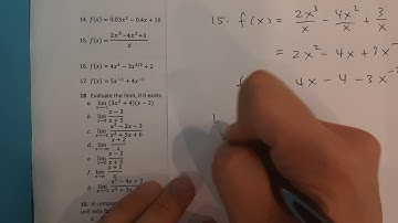 Business Calculus - Derivatives, Limits, Cost Revenue (Exam Prep 1/3)