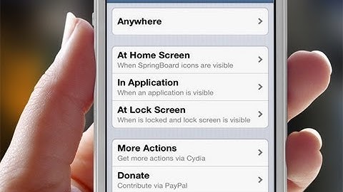 App Activator (Cydia Tweak)