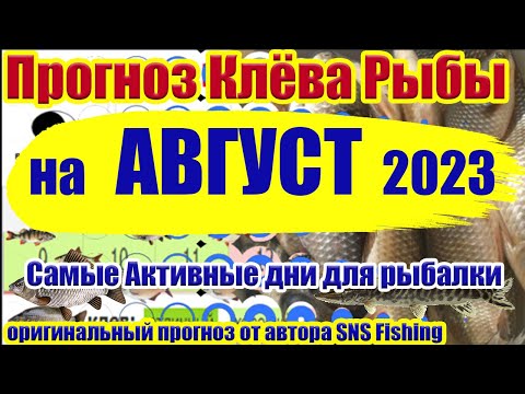 Календарь рыбака на Август 2023 Прогноз клева рыбы на Эту неделю Лунный календарь рыбака