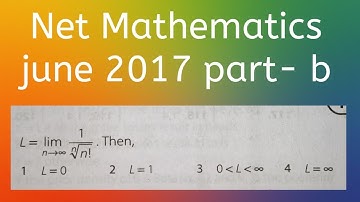 Net Mathematics june 2017 real analysis part- b