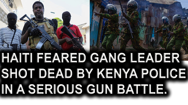 Haiti Gang Leader Finally Shot Dead By Kenya Police In A Serious Gun Battle.Breaking News