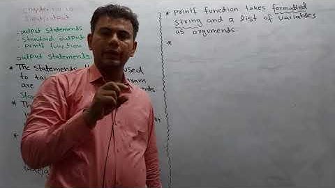 printf function in c, C Language Lecture No 23 in urdu- ICS Part 2