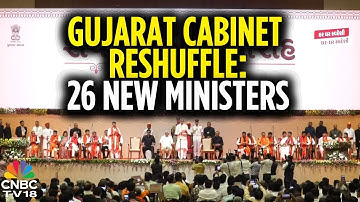 Kabinet van Gujarat | 26 ministers leggen de eed af, Harsh Sanghvi beëdigd als viceminister-presi...
