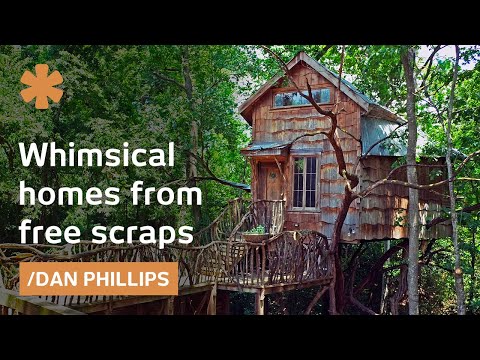 Dan Phillips turns backyard scraps into whimsical Texan houses