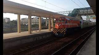 台鐵8791次EMU900型新電聯車迴送清水站通過
