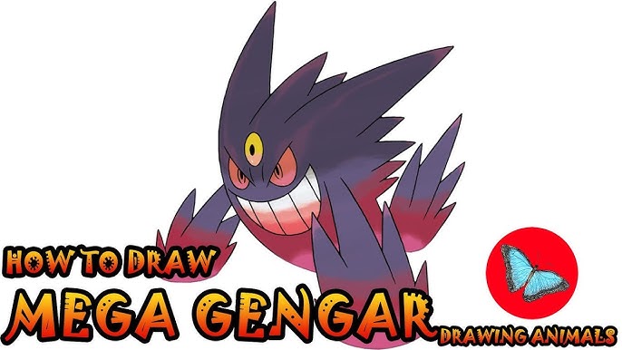 gengar and gigantamax gengar (pokemon) drawn by mian_(3zandora)