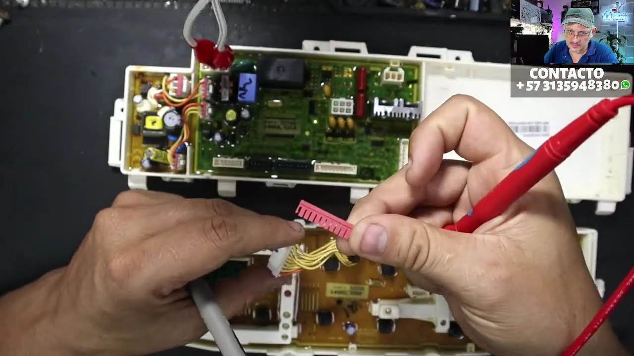 Reparando en Vivo Solucion  de Falla de encendido en tarjetas Lavadoras Samsung Bubble